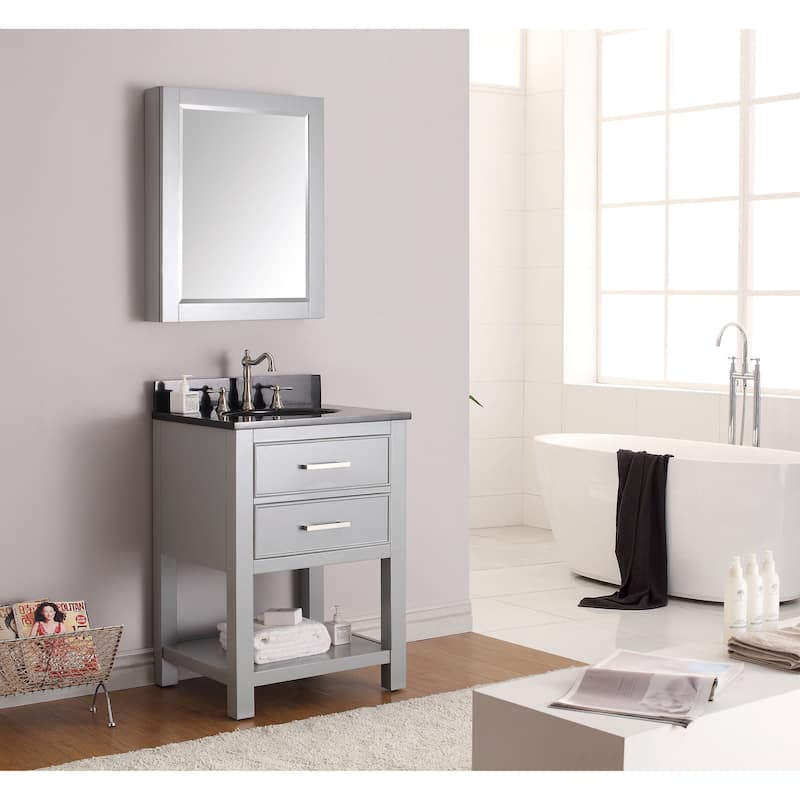 Avanity Brooks 25-inch Chilled Gray Vanity Combo with Top and Sink