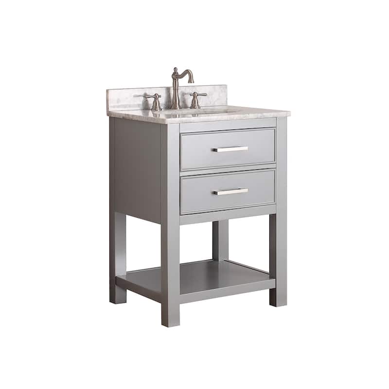 Avanity Brooks 25-inch Chilled Gray Vanity Combo with Top and Sink
