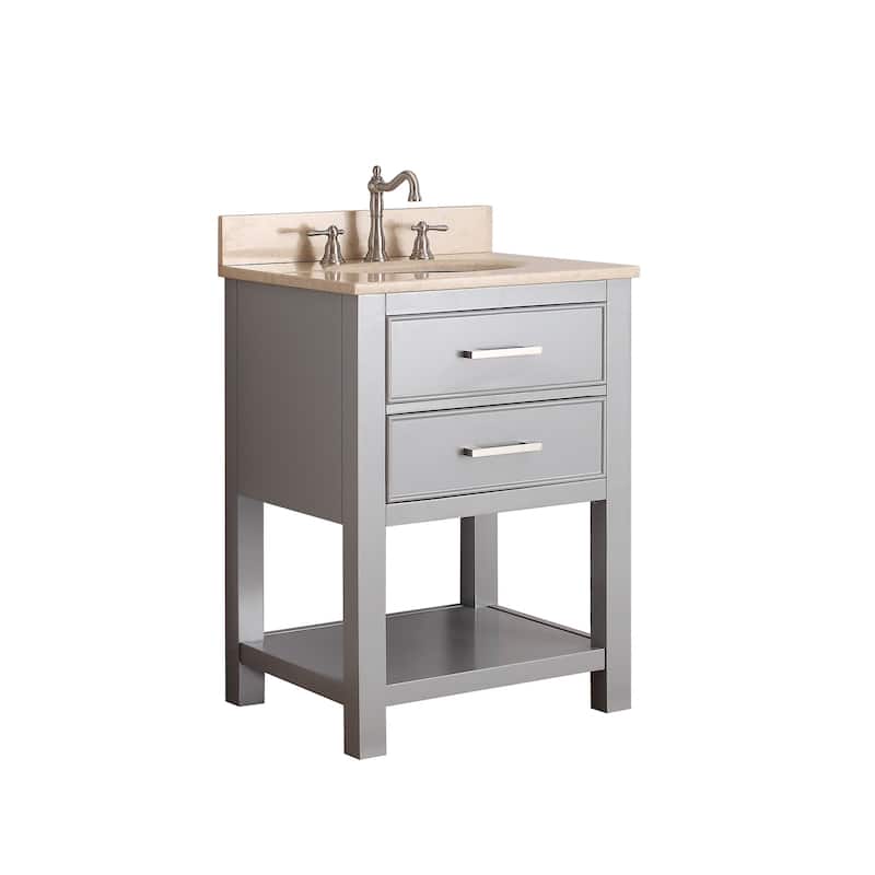 Avanity Brooks 25-inch Chilled Gray Vanity Combo with Top and Sink