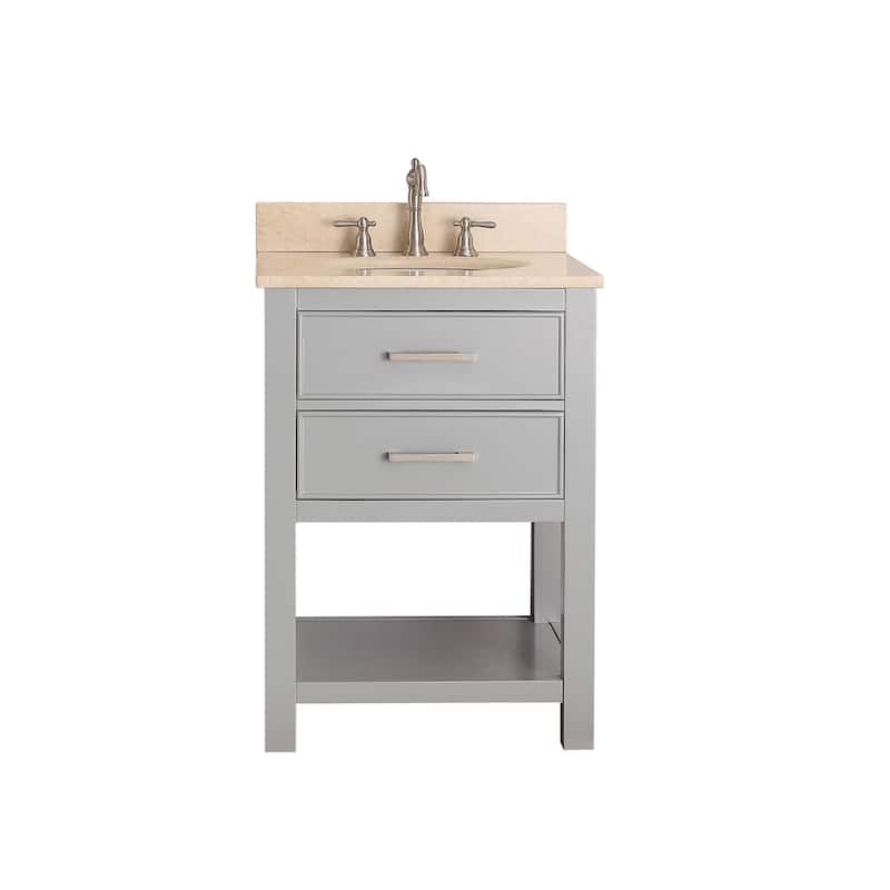 Avanity Brooks 25-inch Chilled Gray Vanity Combo with Top and Sink