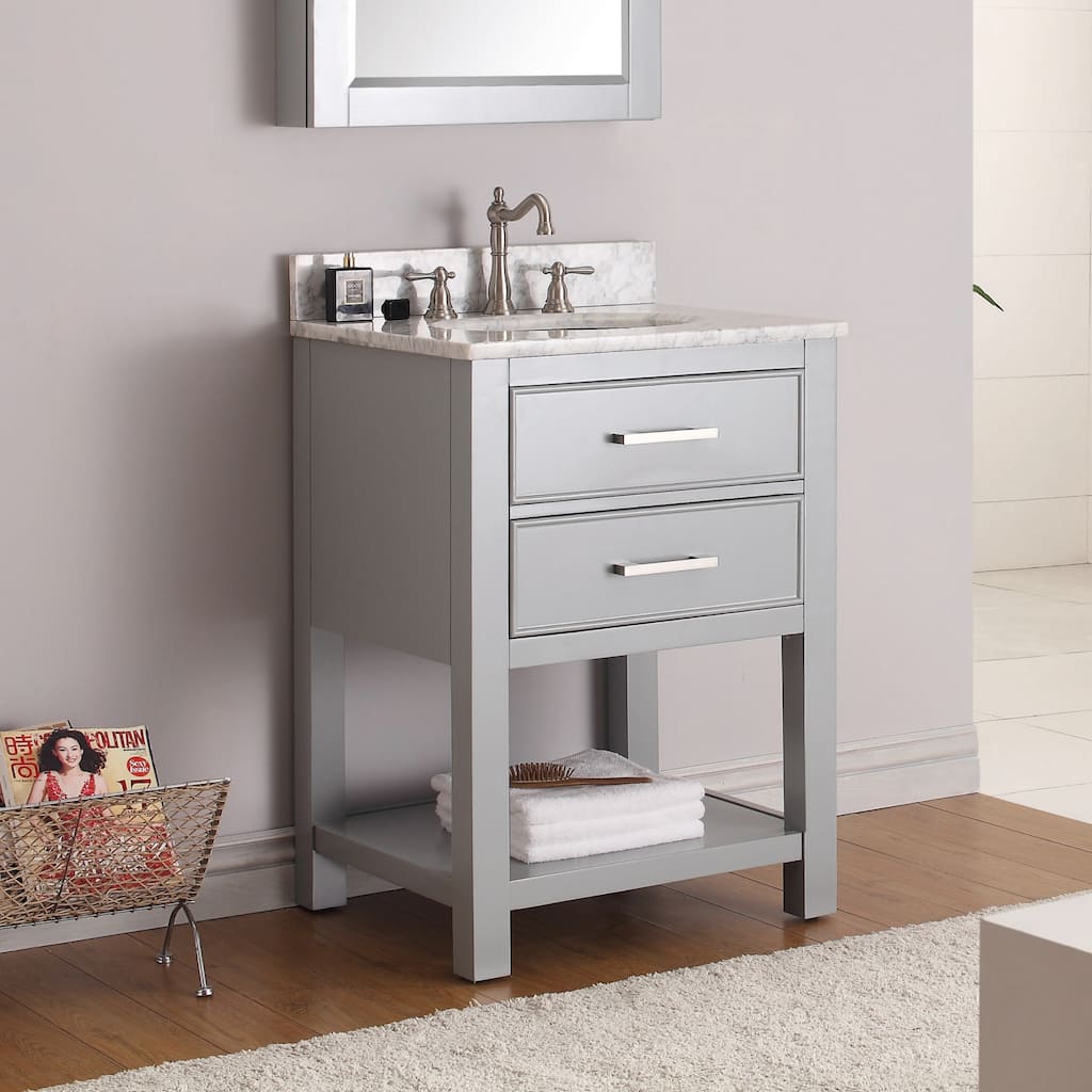 Avanity Brooks 25-inch Chilled Gray Vanity Combo with Top and Sink