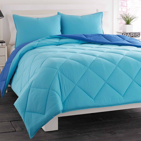 City Scene Ocean Blue Reversible 3 Piece Comforter Set 16569430 On