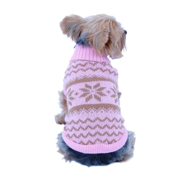 Shop Insten Puppy Dog Pet Classic Snowflake Turtle Neck Sweater Winter ...
