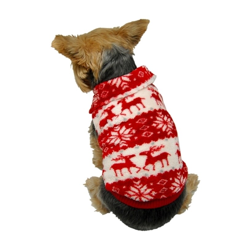 fleece puppy sweater