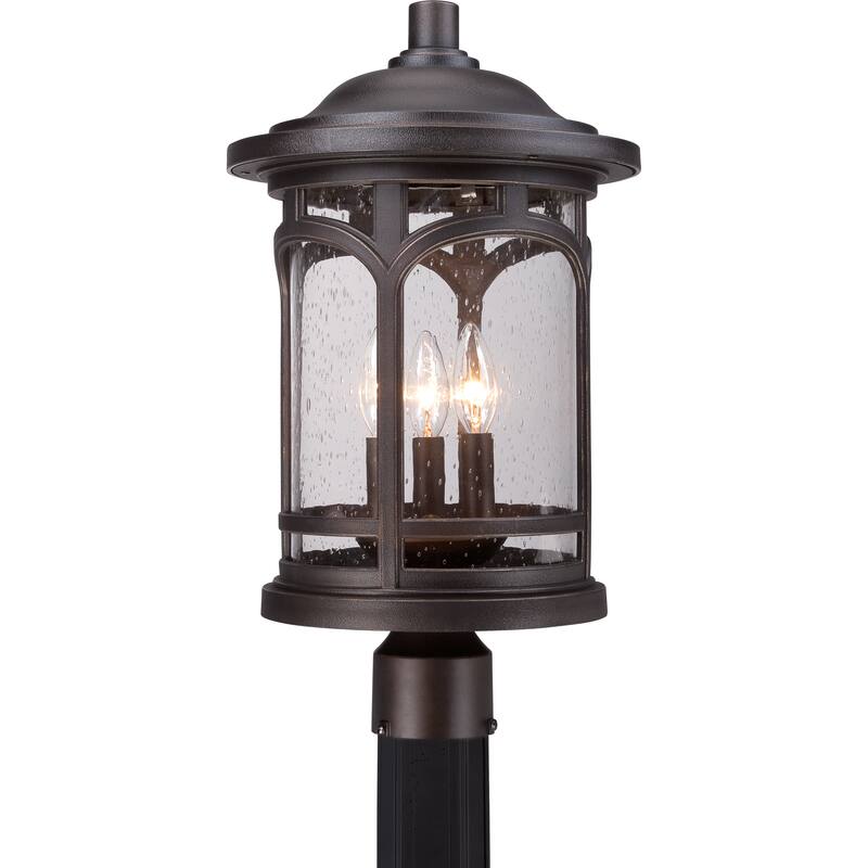 Quoizel Marblehead Palladian Bronze 3-light Large Post Lantern