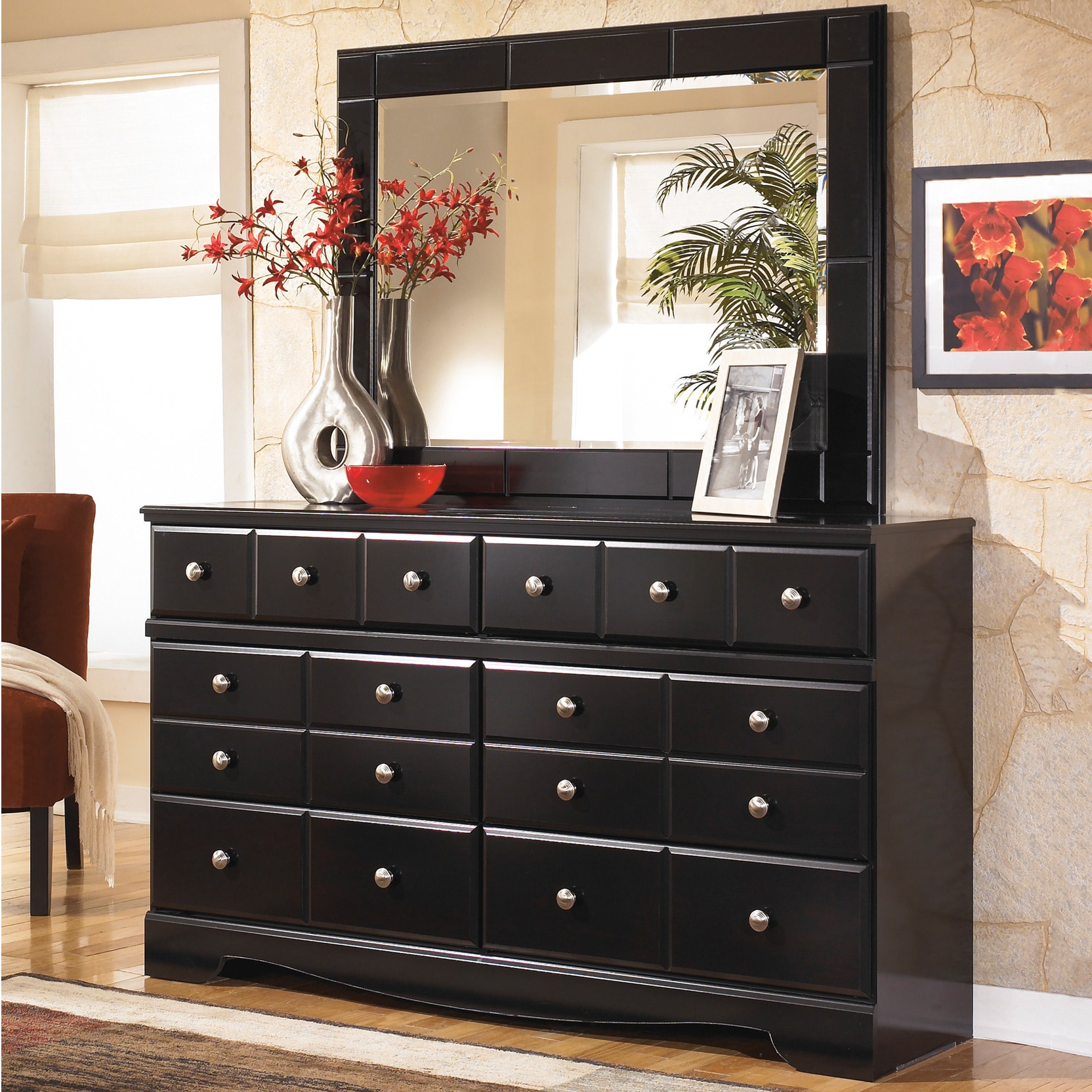 black dresser ideas Garvee 5 Drawer Dresser for Bedroom, Wood Dresser with Deep Space & Metal Knobs, Tall Dresser Closet Organizer, Modern Chests of Drawers for Living main image 1