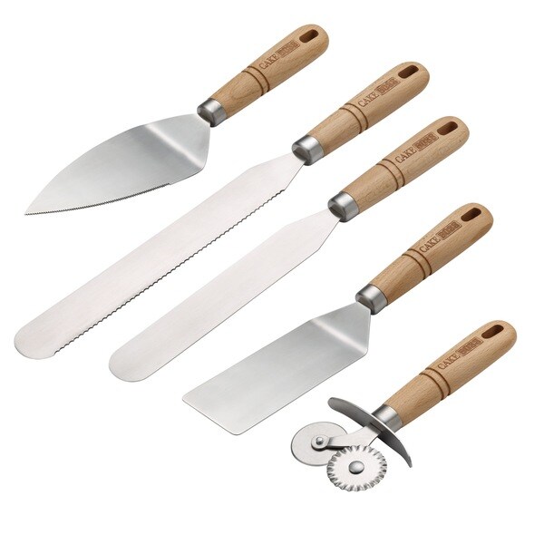 Cake Boss Wooden Tools and Gadgets 5 Piece Decorate and Serve Set 867f2e95 9fca 4154 b530 315de33be4cf 600