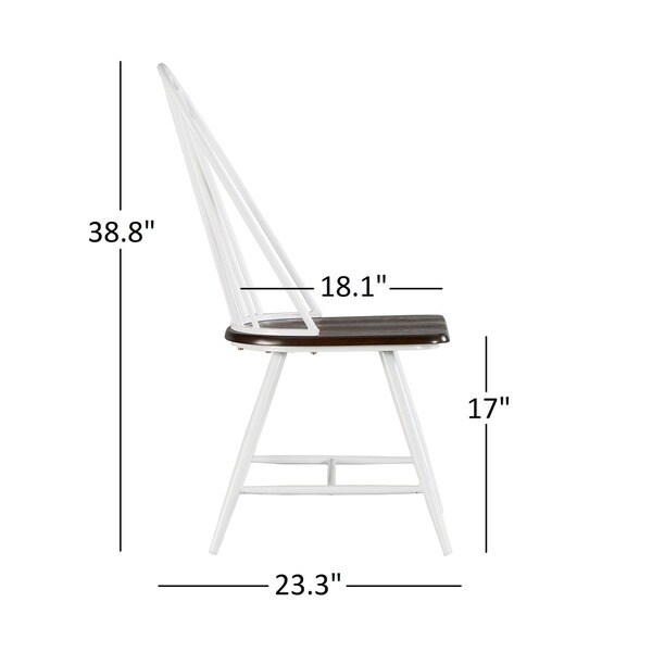 Belita Two-Tone Spindle Dining Chairs (Set of 4) by iNSPIRE Q Modern - Set of 4