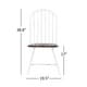 preview thumbnail 6 of 18, Belita Two-Tone Metal and Wood Spindle Back Dining Chairs (Set of 4) by iNSPIRE Q Modern