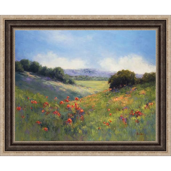 Weil Poppies with A View  Framed Artwork