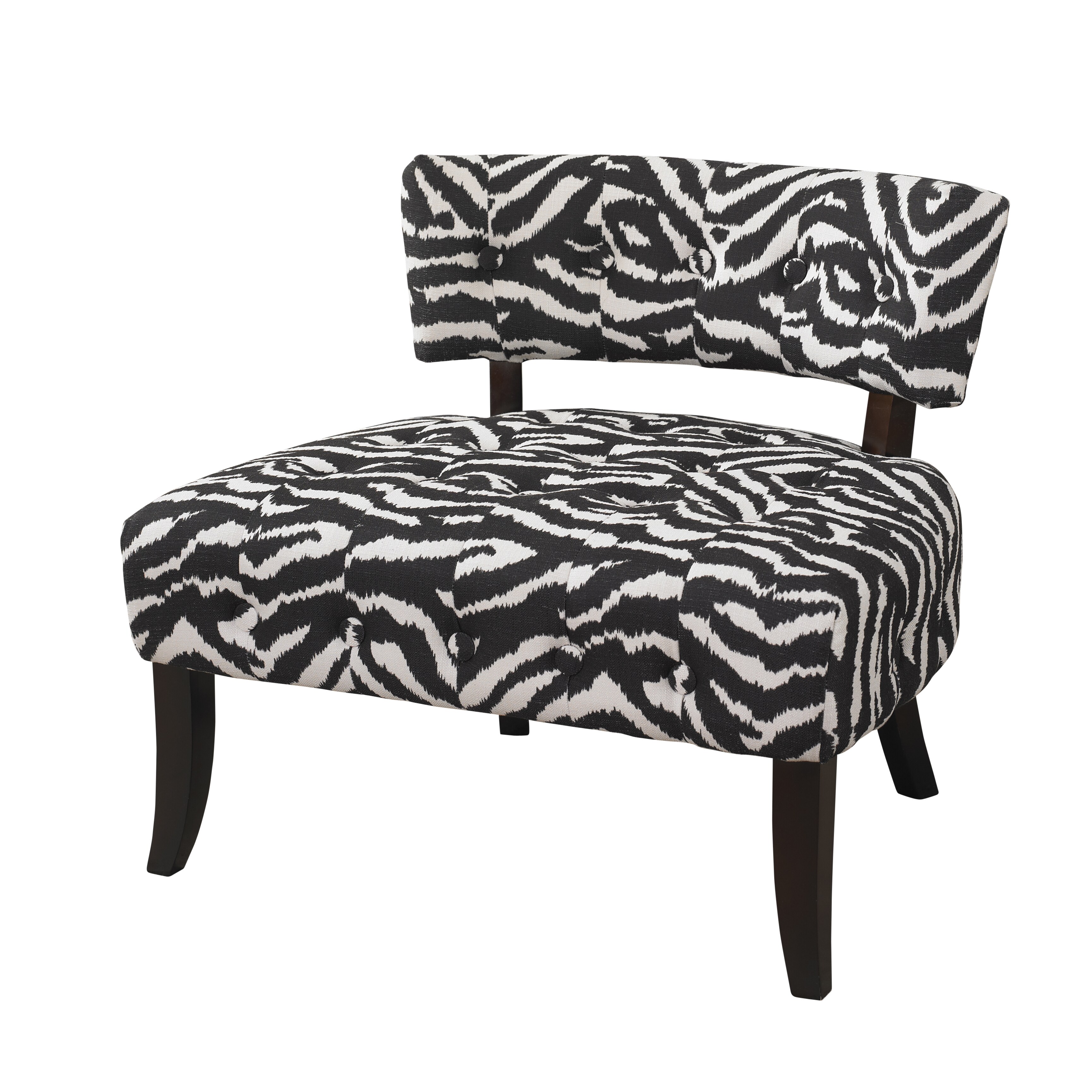 zebra slipper chair