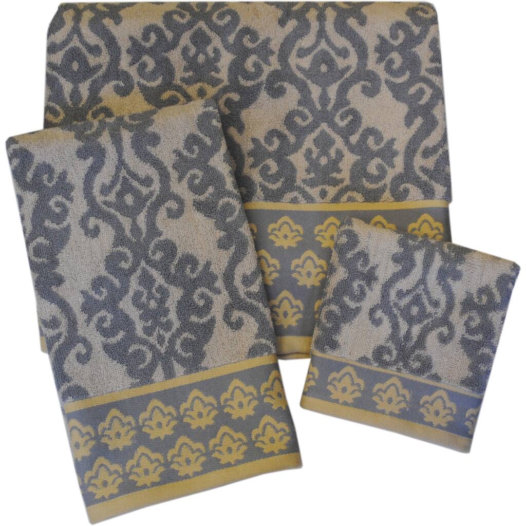 Waverly Luminary Jacquard 3-piece Towel Set