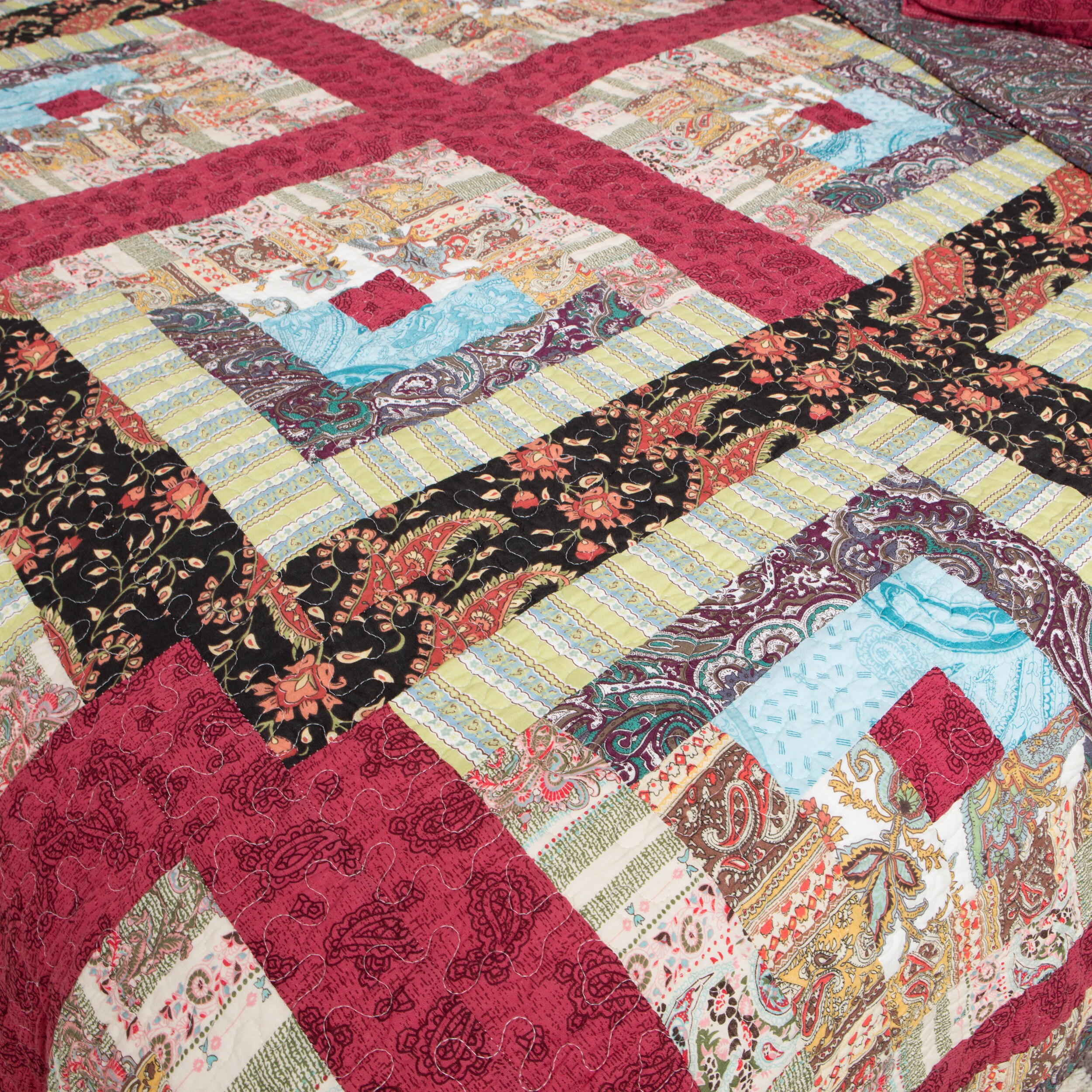 Shop Greenland Home Fashions Colorado Cabin Cotton Patchwork Quilt