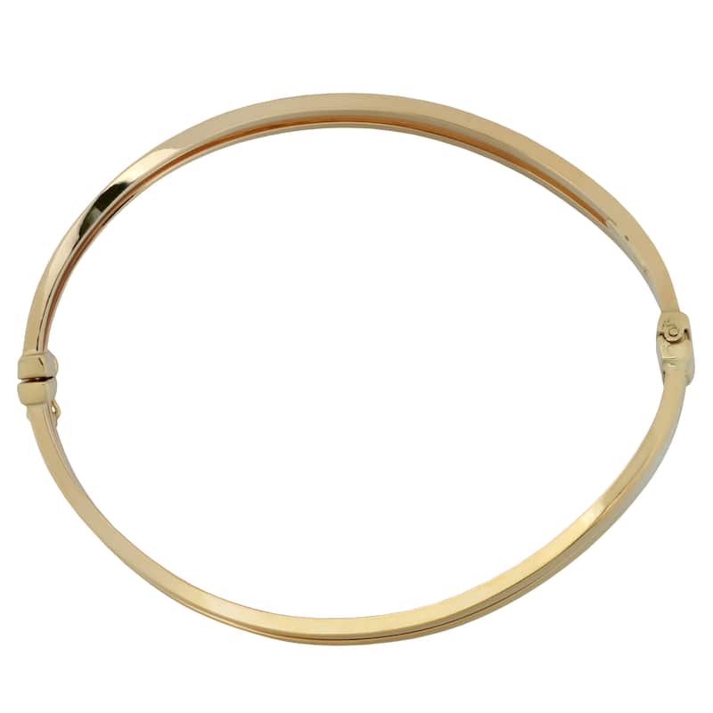 Fremada 10k Yellow Gold 6-mm Wave Design High Polish Bangle