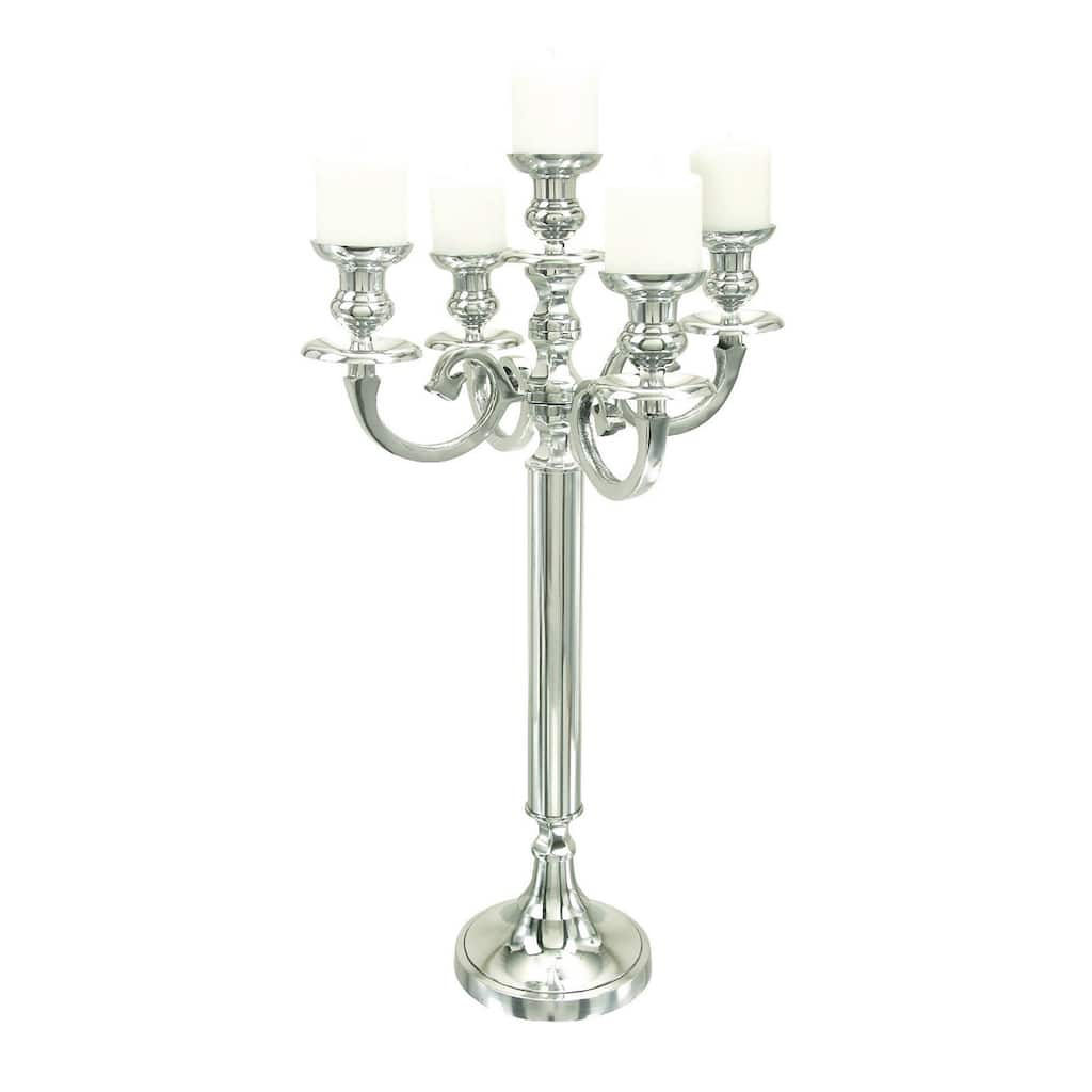 DHP Silvertone 5-tier Aluminum Candelabra