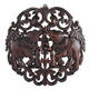 preview thumbnail 1 of 7, Handmade Elaborate Circular Double Thai Elephant Hand Carved Wood Wall Art (Thailand)
