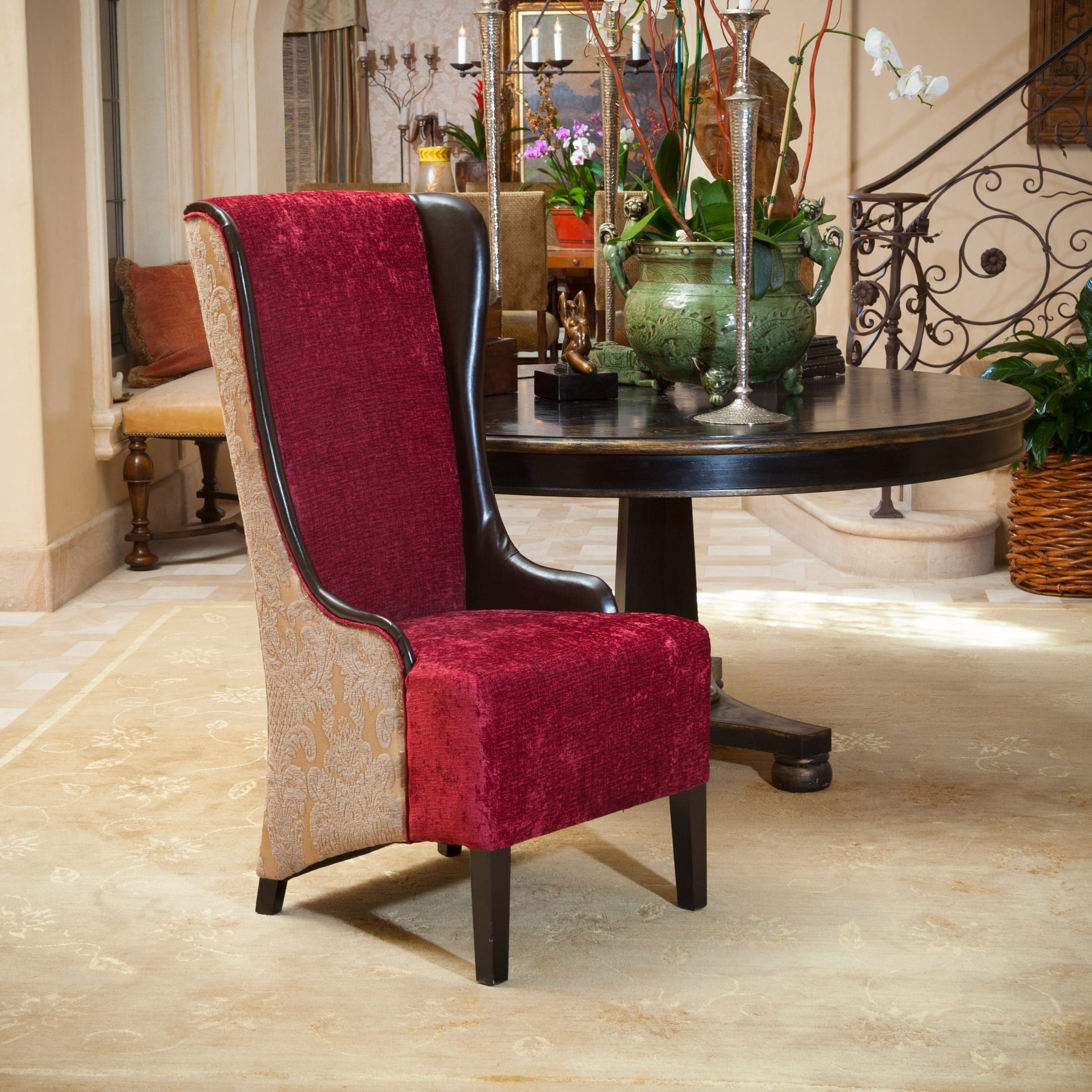 Bacall High Back Chair By Christopher Knight Home Bacall High Back Chair By Christopher Knight Home