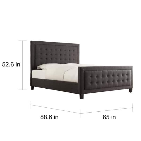 Bellevista Square Button-tufted Upholstered Bed by iNSPIRE Q Bold