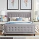 preview thumbnail 1 of 19, Bellevista Square Button-tufted Upholstered Bed by iNSPIRE Q Bold