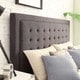 Bellevista Button-tufted Square King Upholstered Headboard by iNSPIRE Q ...