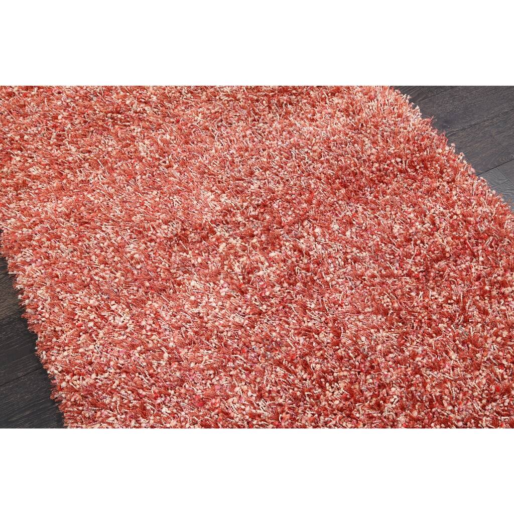 Elegant and Subtle Rust Shag Rug