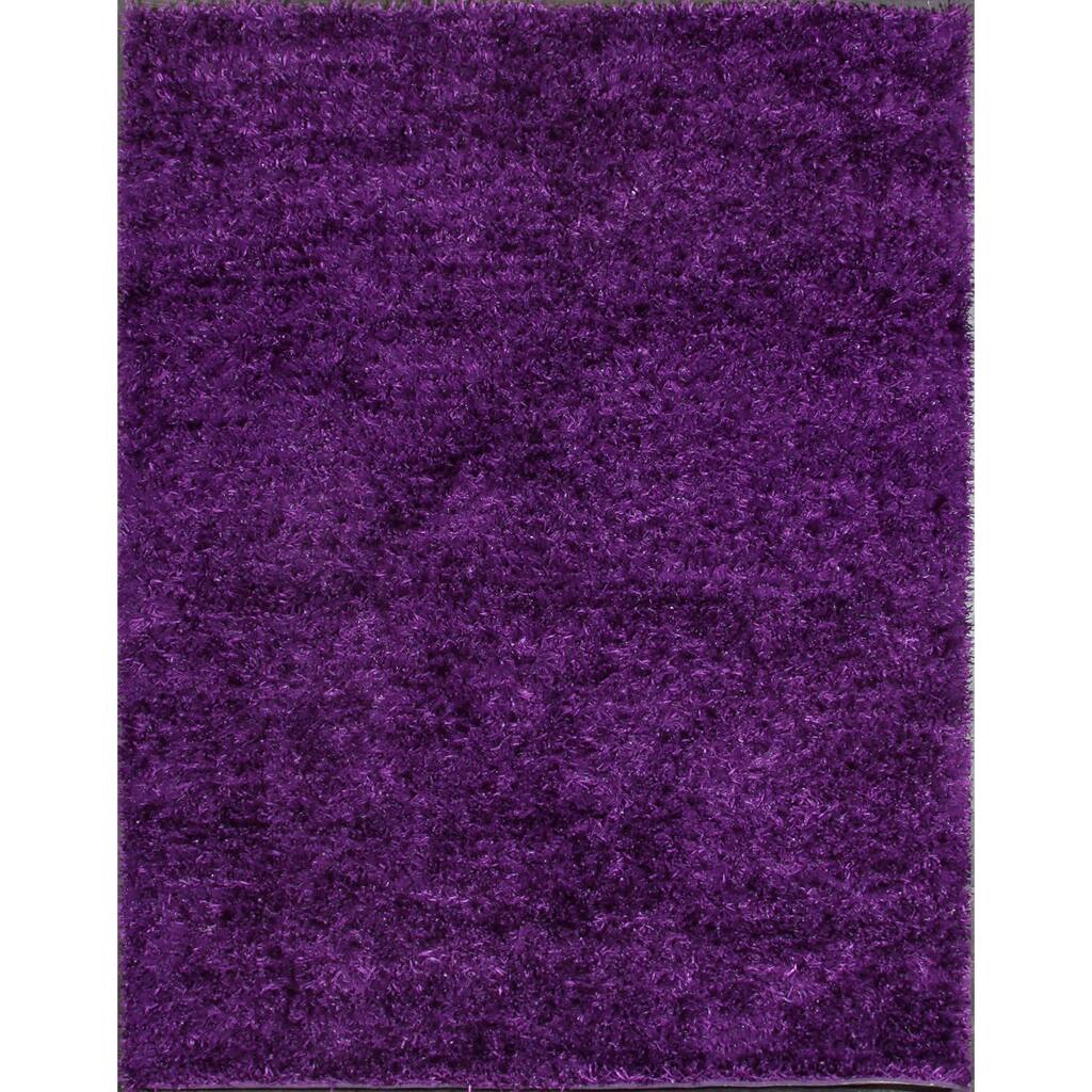 Bold and Beautiful Purple Shag Rug