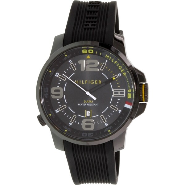 tommy hilfiger all black watch