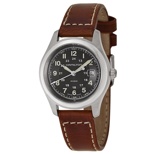 Hamilton Women's 'Khaki Field Quartz' Stainless Steel Military Time ...