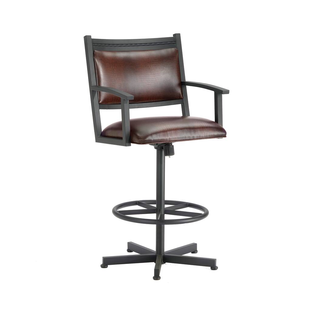 Humphrey Tilt Swivel Bar Stool with Arms