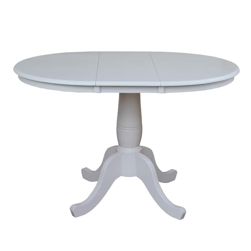 Copper Grove Wychwood Round 36-inch Pedestal Table with 12-inch Leaf