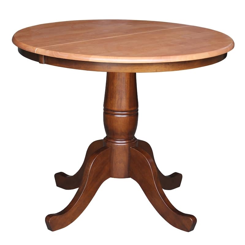 Copper Grove Wychwood Round 36-inch Pedestal Table with 12-inch Leaf