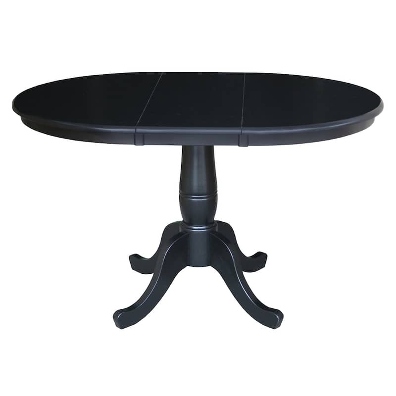 Copper Grove Wychwood Round 36-inch Pedestal Table with 12-inch Leaf