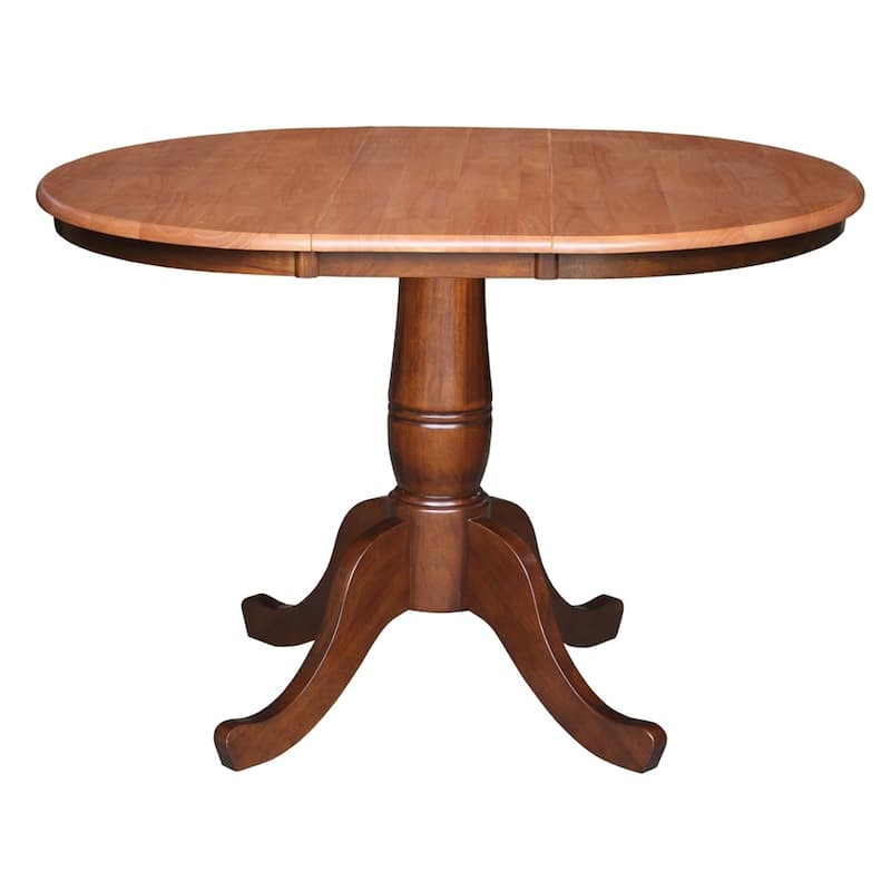 Copper Grove Wychwood Round 36-inch Pedestal Table with 12-inch Leaf