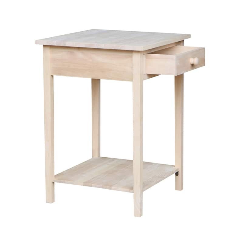 The Gray Barn Moonshine Unfinished Bedside Table