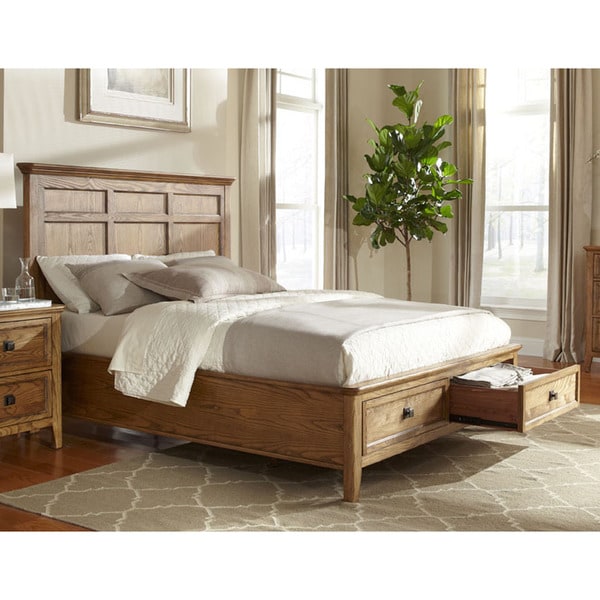 Copper Grove Maiac Brushed Ash Panel Storage Bed