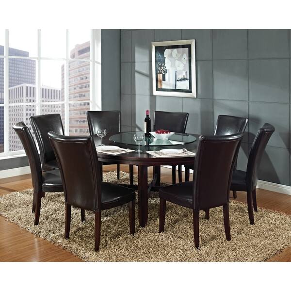 Shop Hampton Dark Brown Cherry 72 Inch Round Dining Table