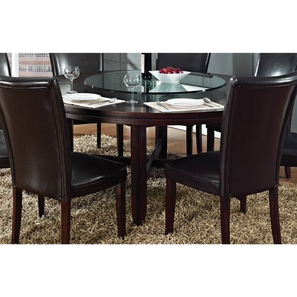 Shop Hampton Dark Brown Cherry 72 Inch Round Dining Table