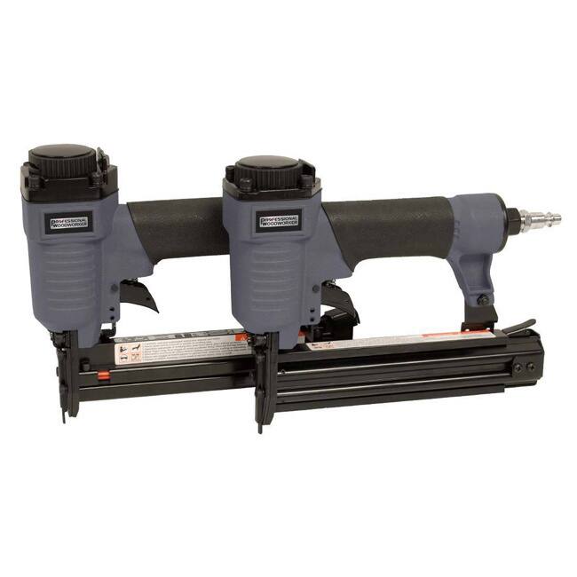Professional Woodworker Pneumatic Brad Nailer/ Air Stapler Combo Kit