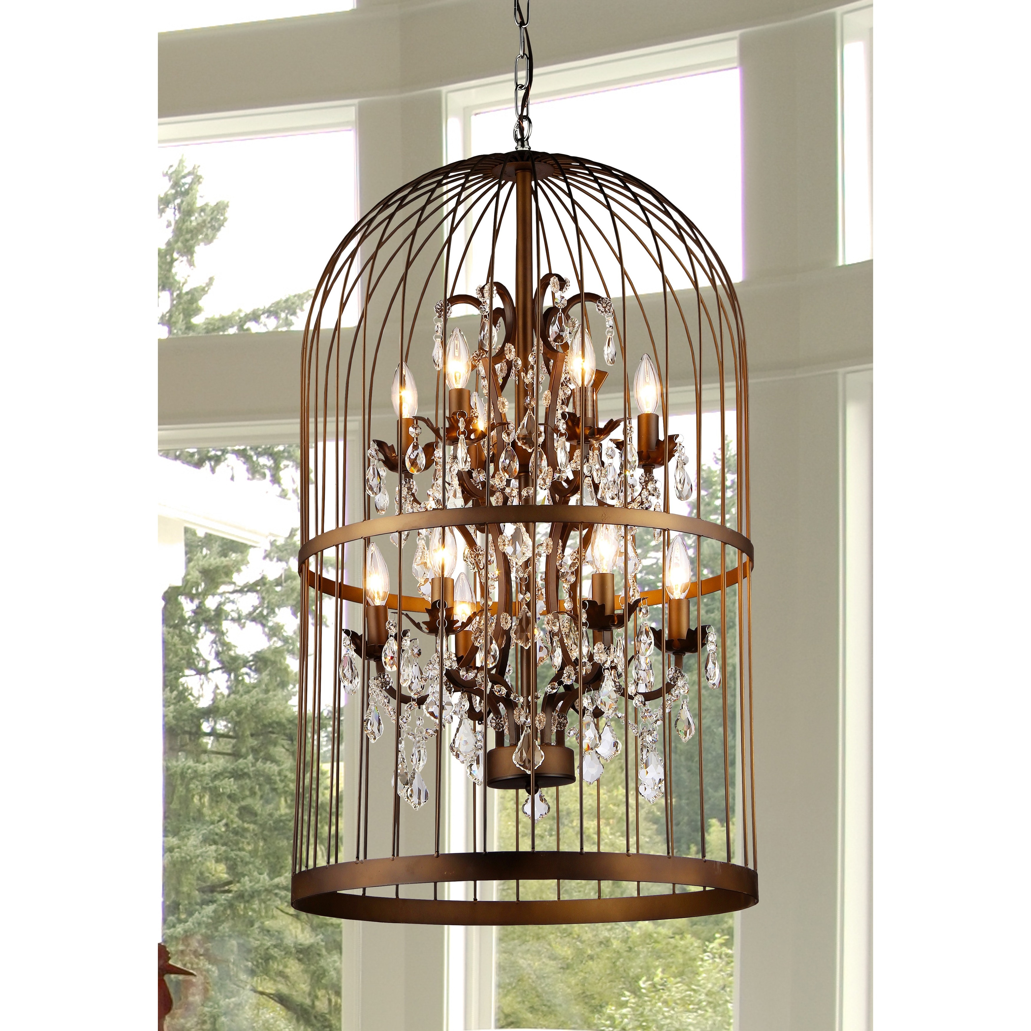 Warehouse of Tiffany Rinee Cage Chandelier