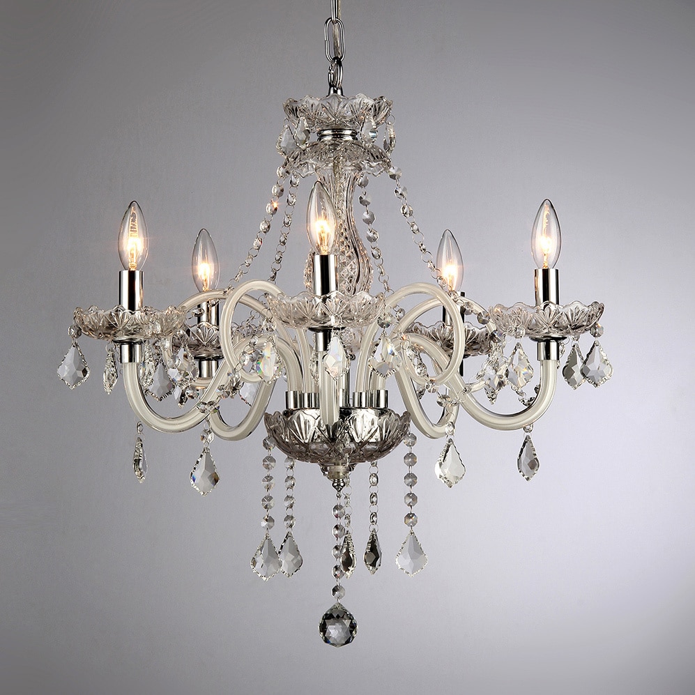 Gilliane Chrome Chandelier (Silver/Chrome) - Chandeliers For Bedrooms by Overstock.com