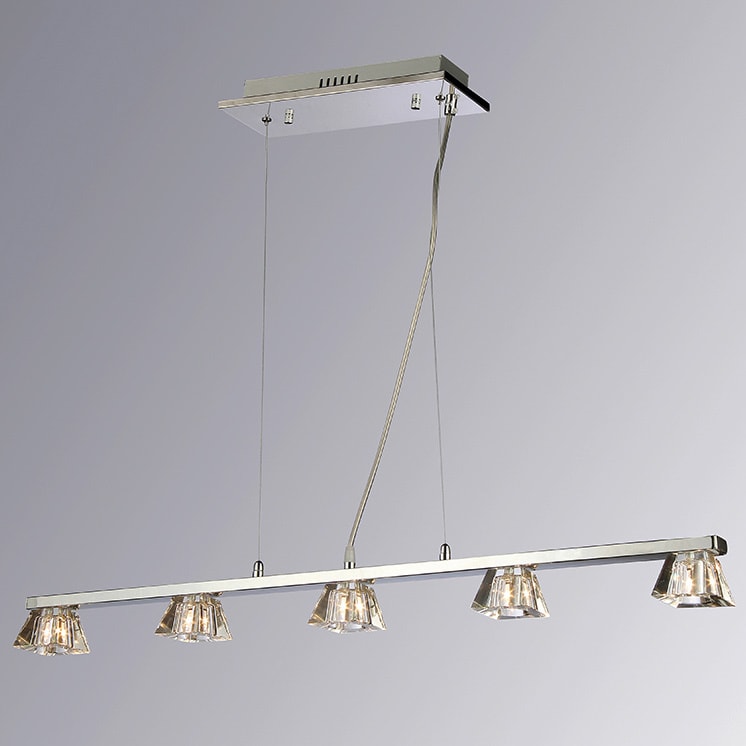 Warehouse of Tiffany Brandon 5-light Billiard Lamp - Silver