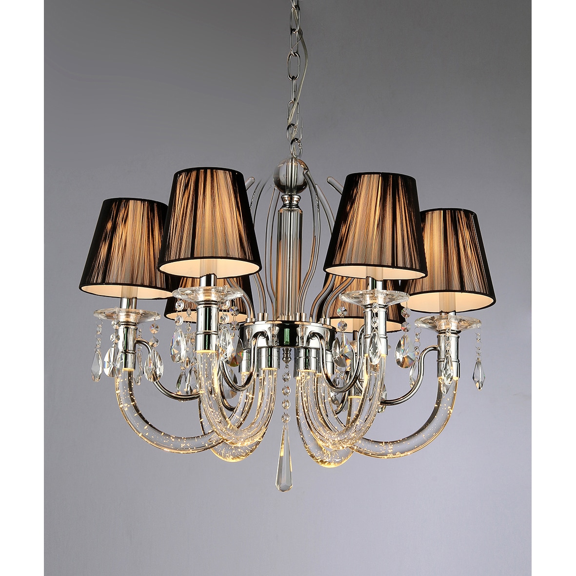 Ranneth 6-light Chrome Chandelier (Silver/Chrome) - Chandeliers For Bedrooms by Overstock.com