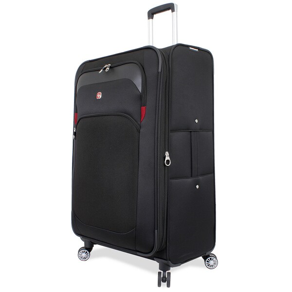 SwissGear Black 29-inch Large Spinner Upright Suitcase - Free Shipping ...