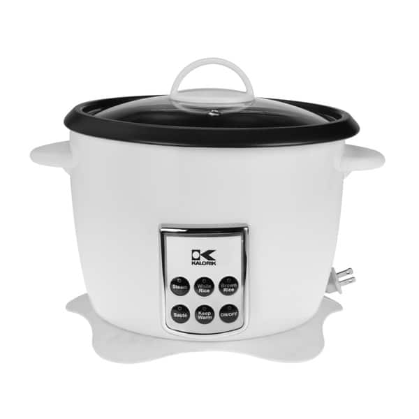 BLACK+DECKER 28-Cup Cooked/14-Cup Uncooked Rice Cooker and Food Steamer,  White, RC5280
