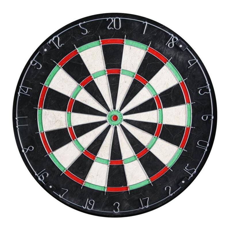 Hathaway Winchester Bristle Dartboard and Cabinet Set - Black