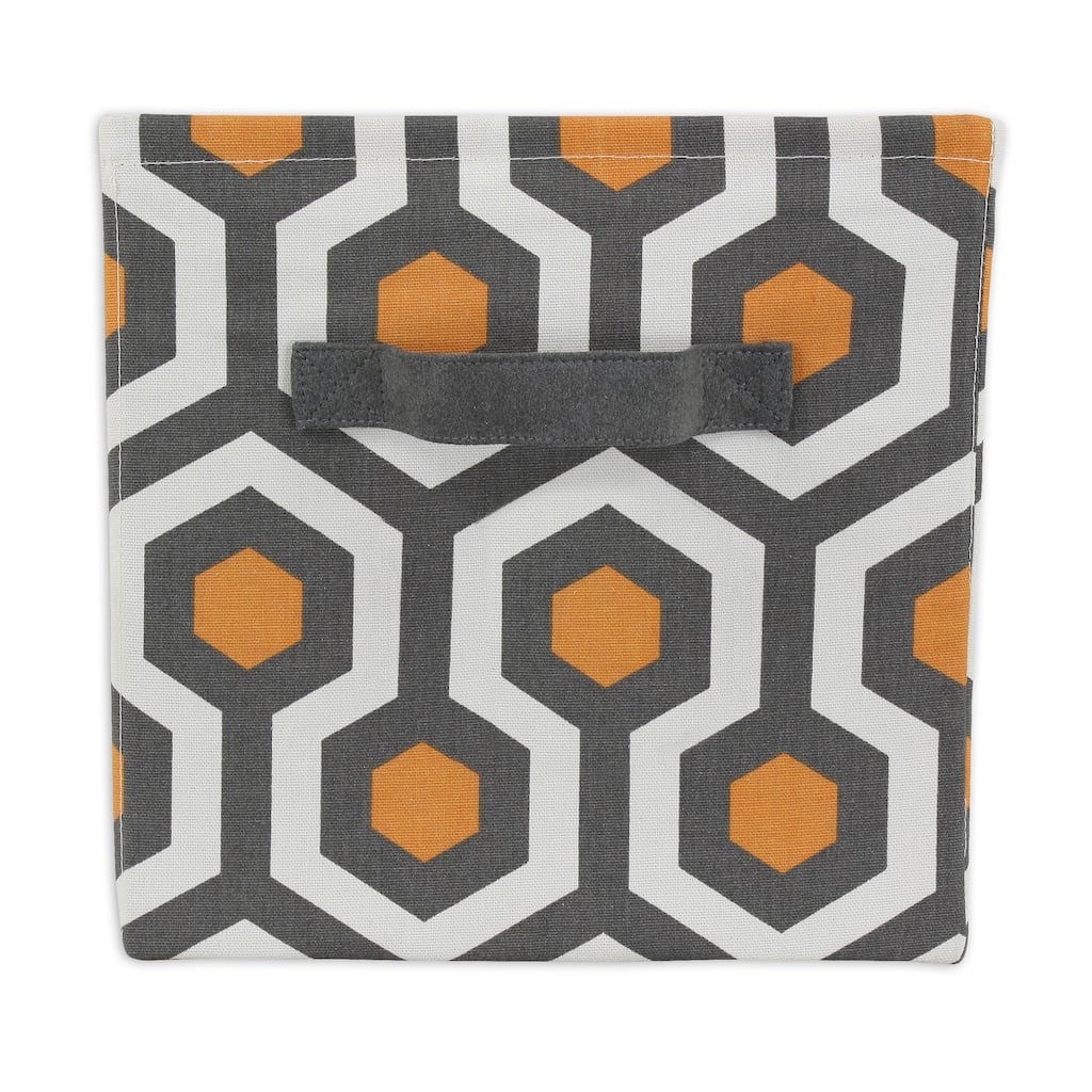 Coyote Orange 11 x 10.75 Storage Bin with Handle