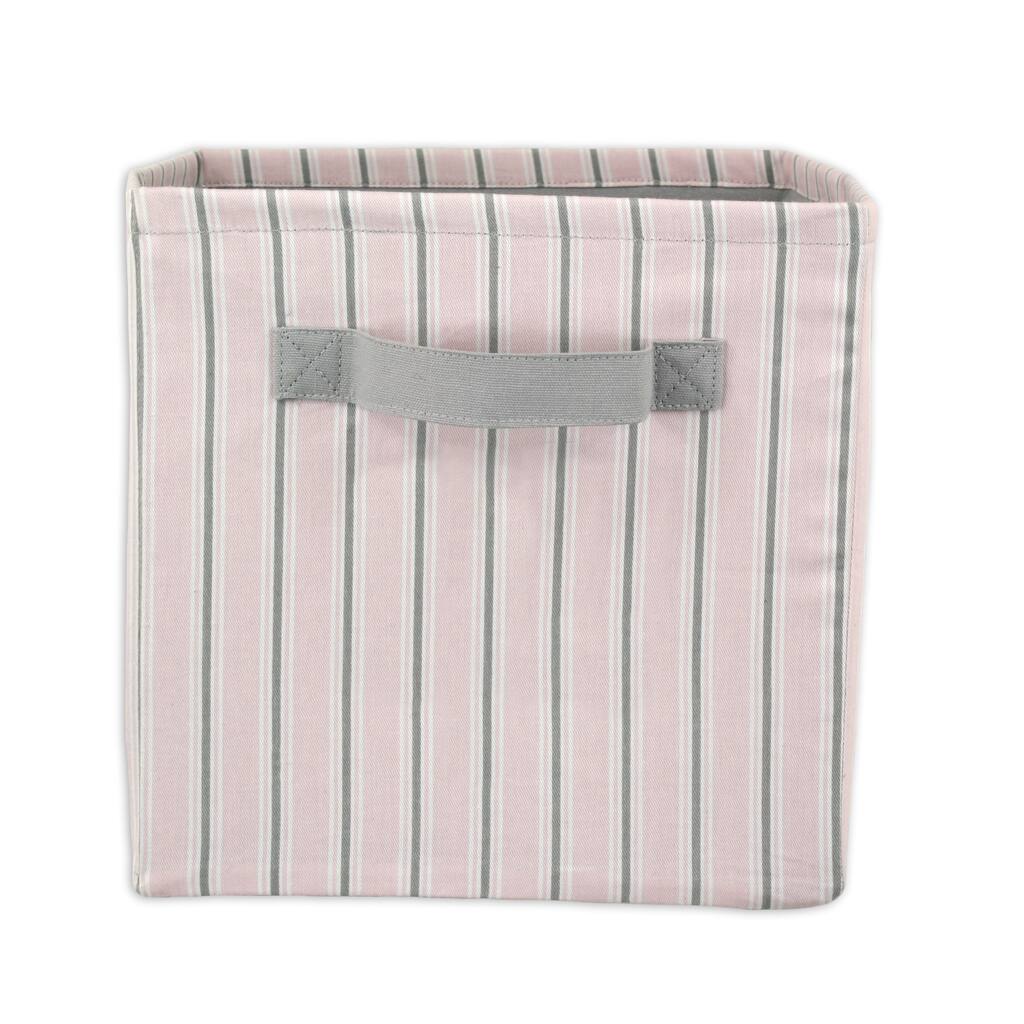 Striped Isabella 11 x 10.75 Storage Bin with Handle