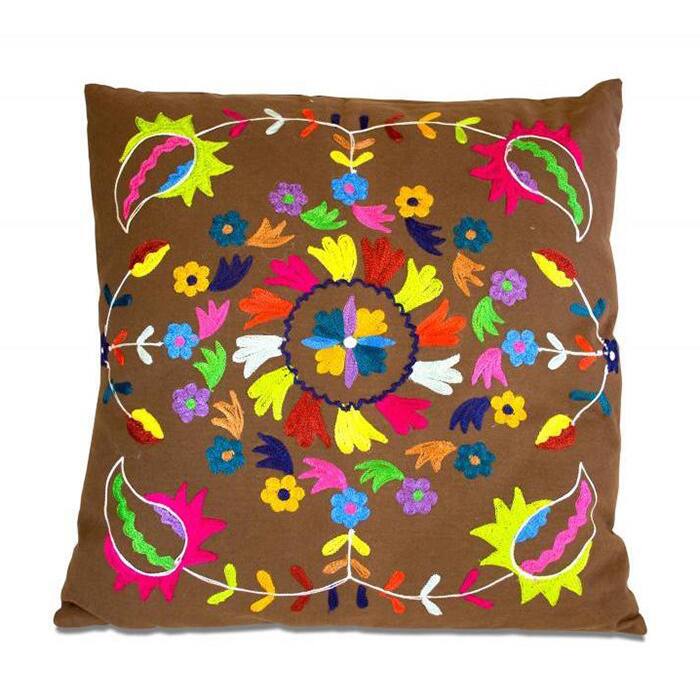 Circle of Petals Throw Pillow