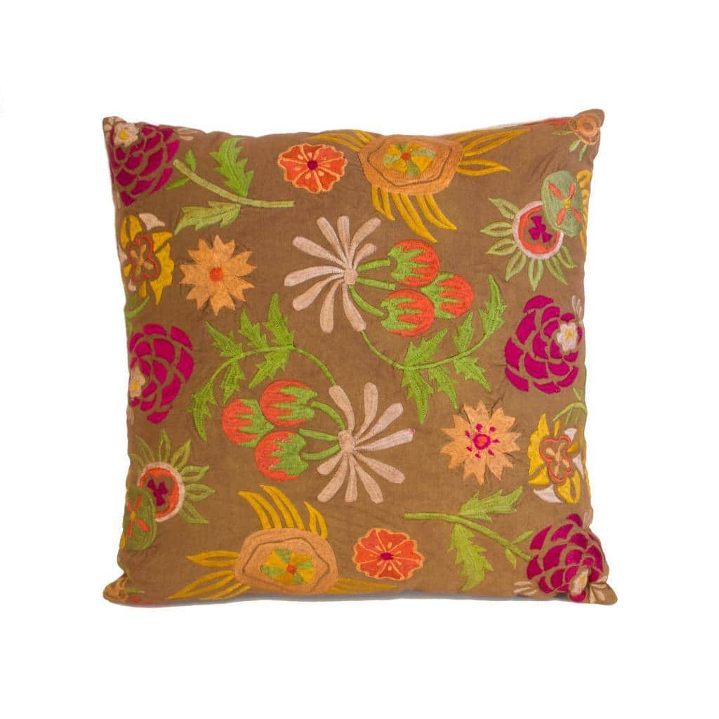 Harvest Floral Throw Pillow