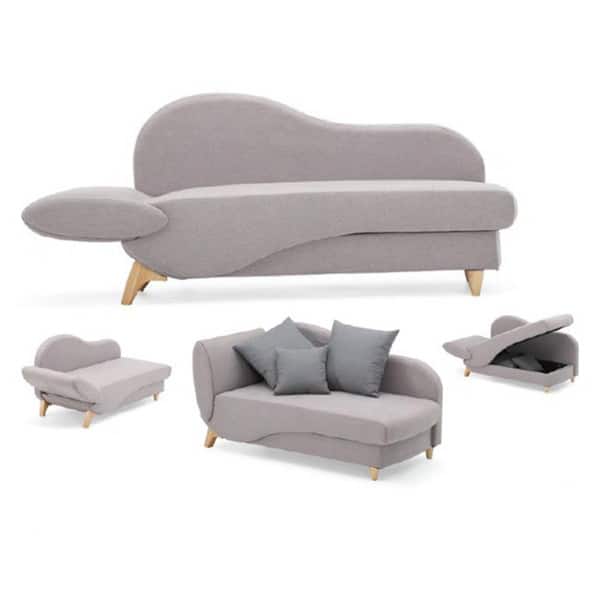 Corvus Lavender Lilac Sleeper Sofa With Push Down Back Corvus Lavender Lilac Sleeper Sofa